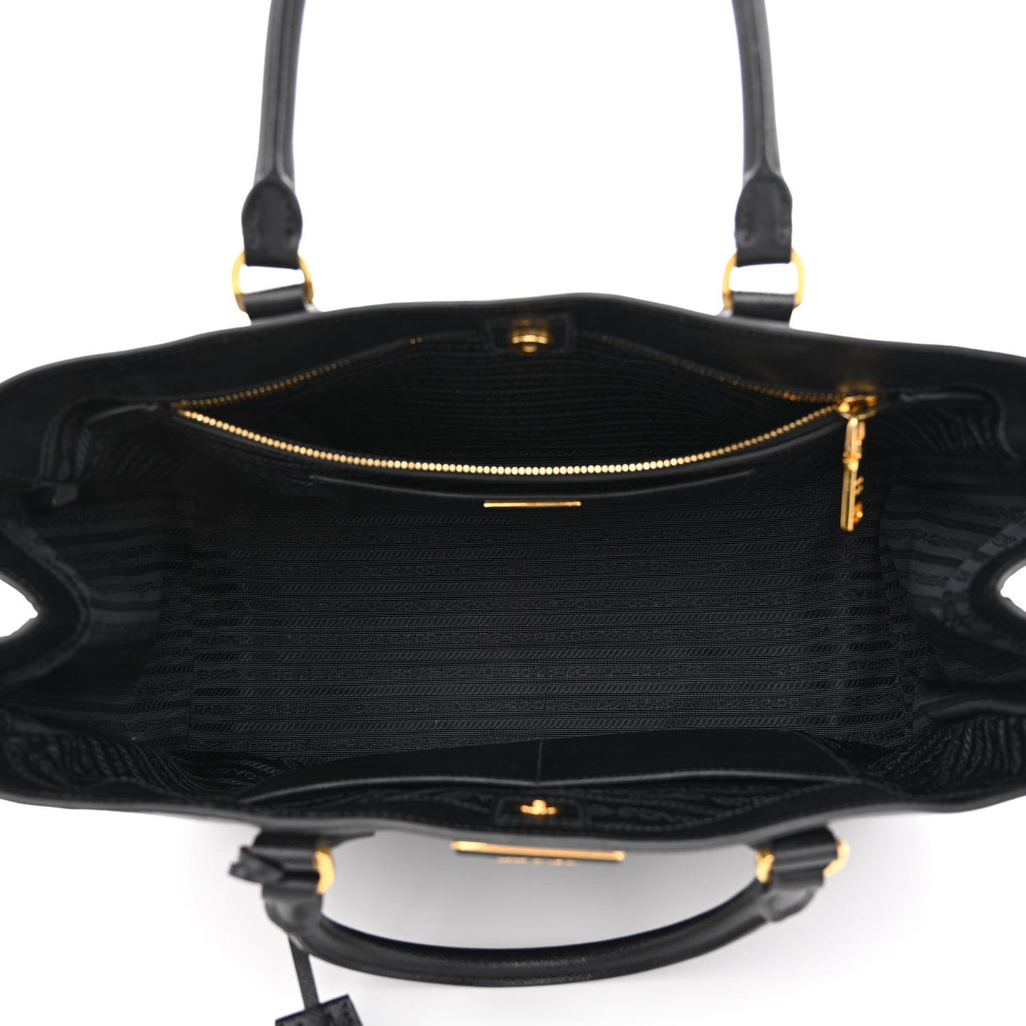 Saffiano Lux Large Tote Black