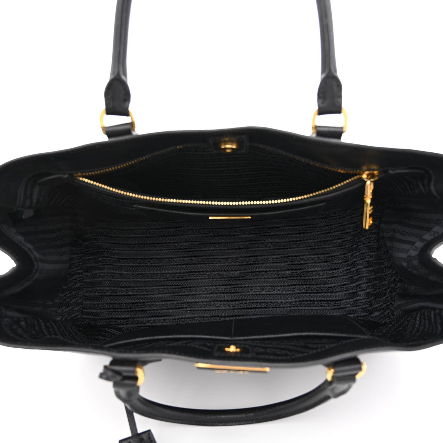 Prada Saffiano Lux Large Tote Black 5 of 12