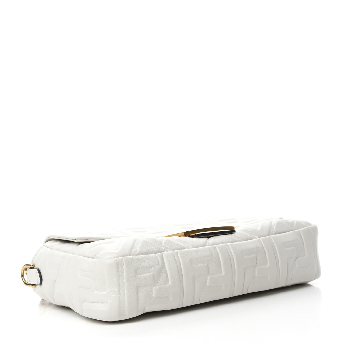 Nappa FF 1974 Embossed Baguette White