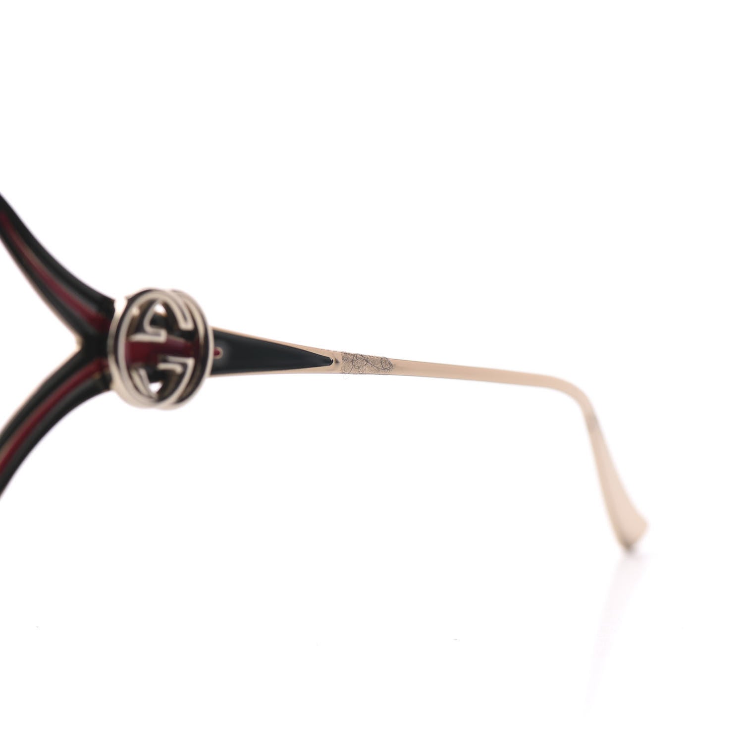 Gucci Metal Oversized Round Frame GG0225S Sunglasses Gold 8 of 12