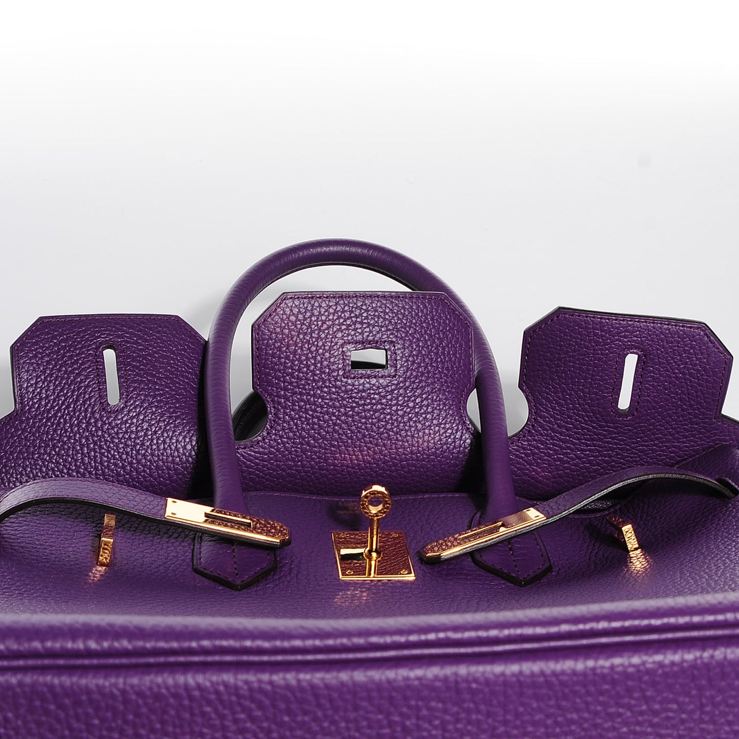 Taurillon Clemence Birkin 35 Ultraviolet