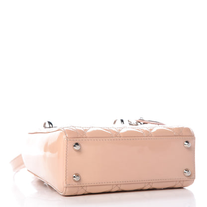 Christian Dior Patent Cannage Mini Lady Dior Light Pink 4 of 11