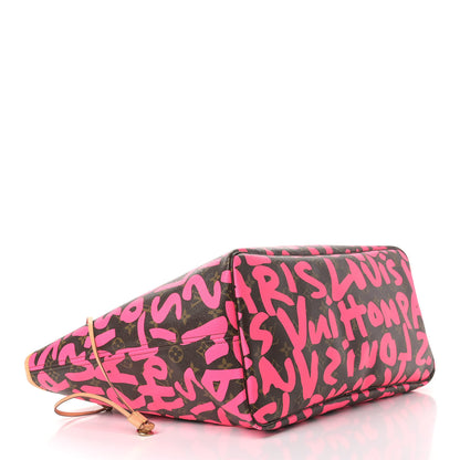 Louis Vuitton Monogram Graffiti Neverfull GM Fuchsia 4 of 10