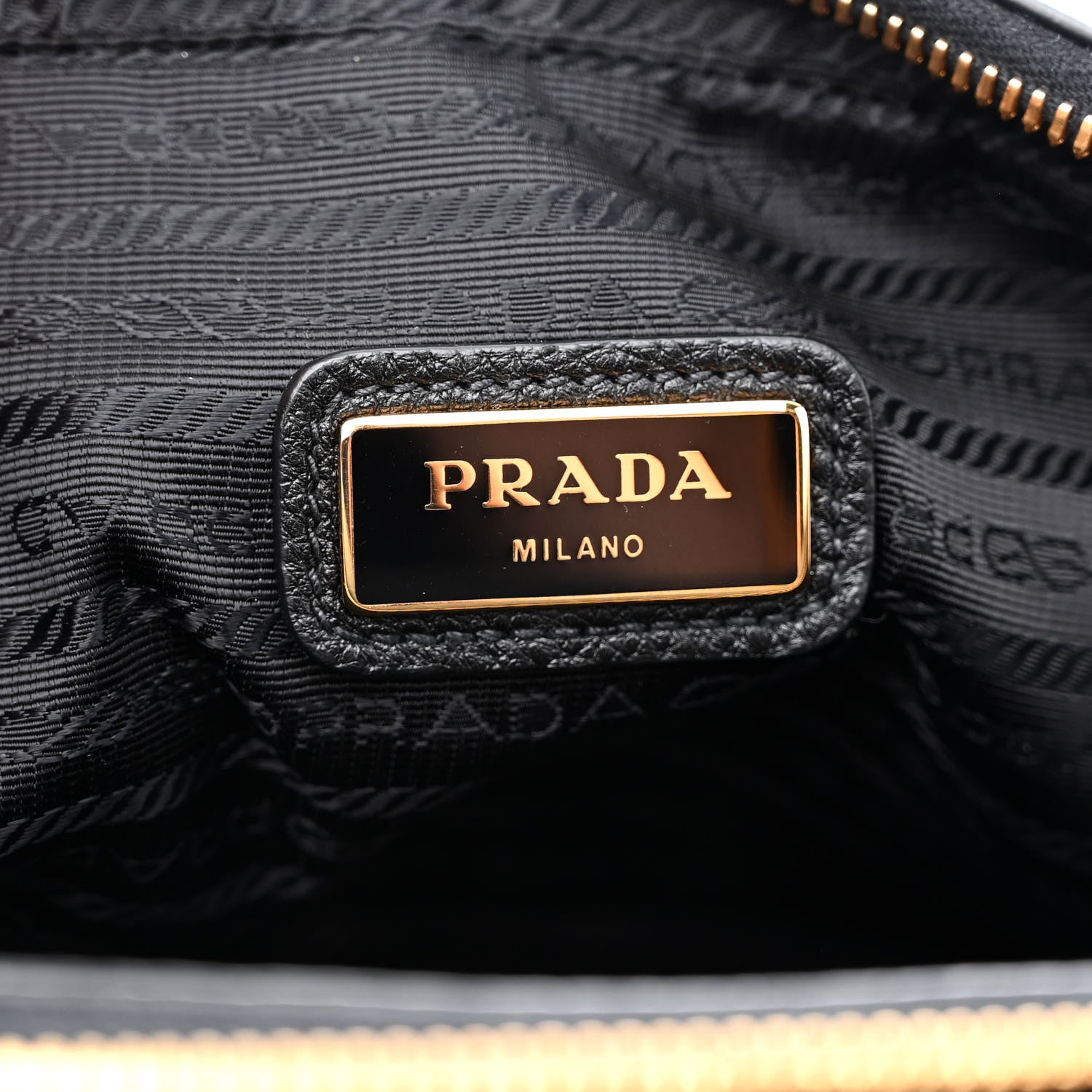 Prada Vitello Daino Medium Double Zip Shoulder Bag Black 7 of 11