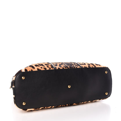 Saint Laurent Calf Hair Printed Oversized Muse Leopard 4 of 10