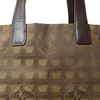 Chanel Nylon Medium Travel Tote Khaki 16 of 16