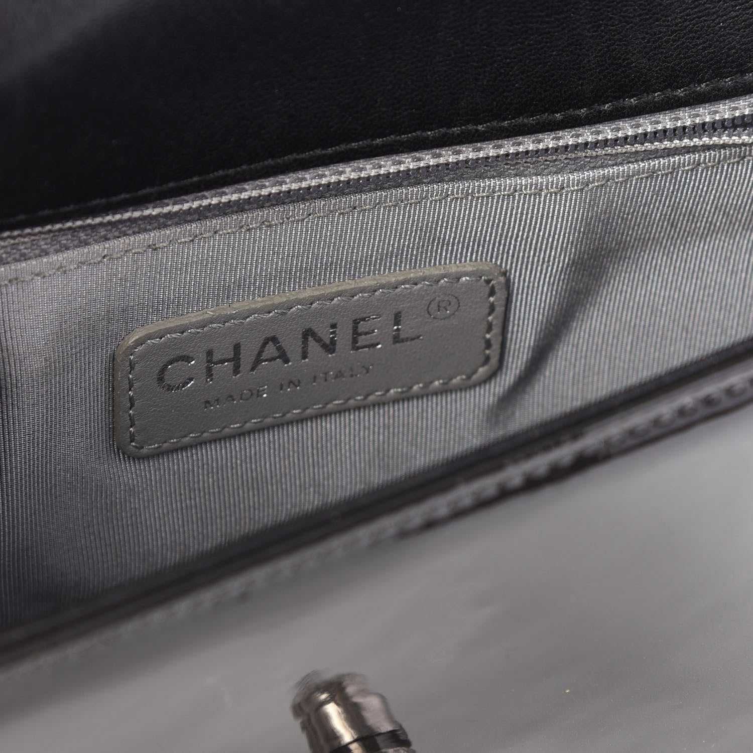 Chanel Patent Quilted Small Coco Boy Flap Black 7 of 10