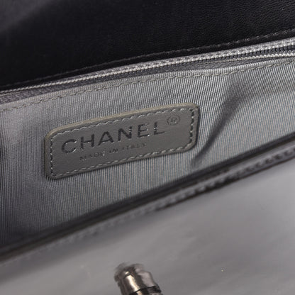 Chanel Patent Quilted Small Coco Boy Flap Black 7 of 10