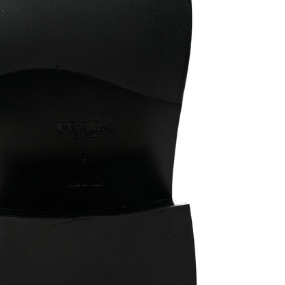 Prada Vitello Lux From The Runway Tall Boots 38 Black 7 of 9