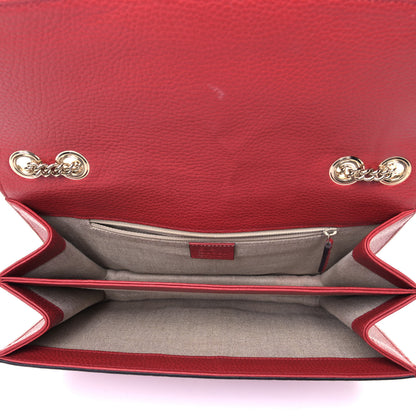 Gucci Dollar Calfskin Interlocking G Shoulder Bag Red 4 of 6