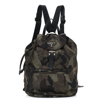 Prada Tessuto Nylon Camouflage Print Cinch Backpack Mimetico 1 of 10