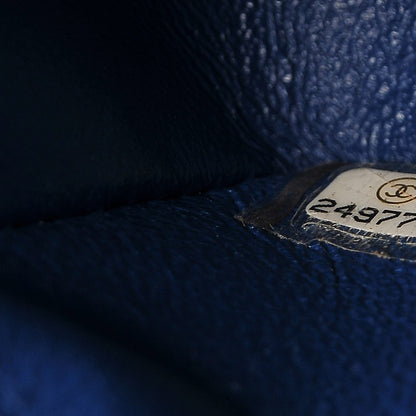 Chanel Caviar Quilted Medium Double Flap Dark Blue 8 of 8