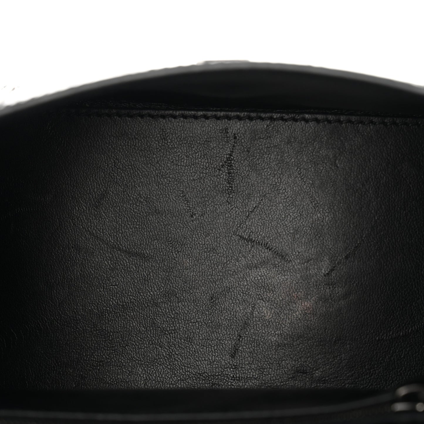 Shiny Calfskin Monochrome Crocodile Embossed Small Hourglass Top Handle Bag Black