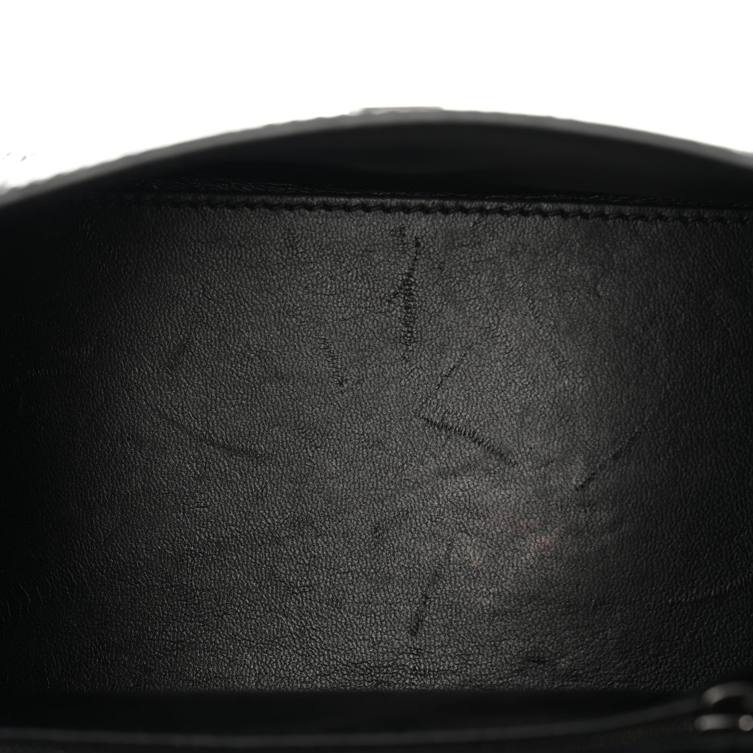 Balenciaga Shiny Calfskin Monochrome Crocodile Embossed Small Hourglass Top Handle Bag Black 5 of 12