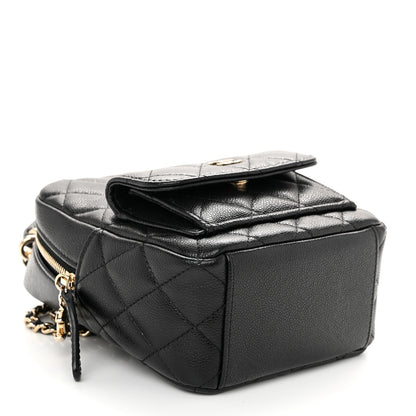 Chanel Caviar Quilted CC Mini Classic Backpack Black 3 of 10
