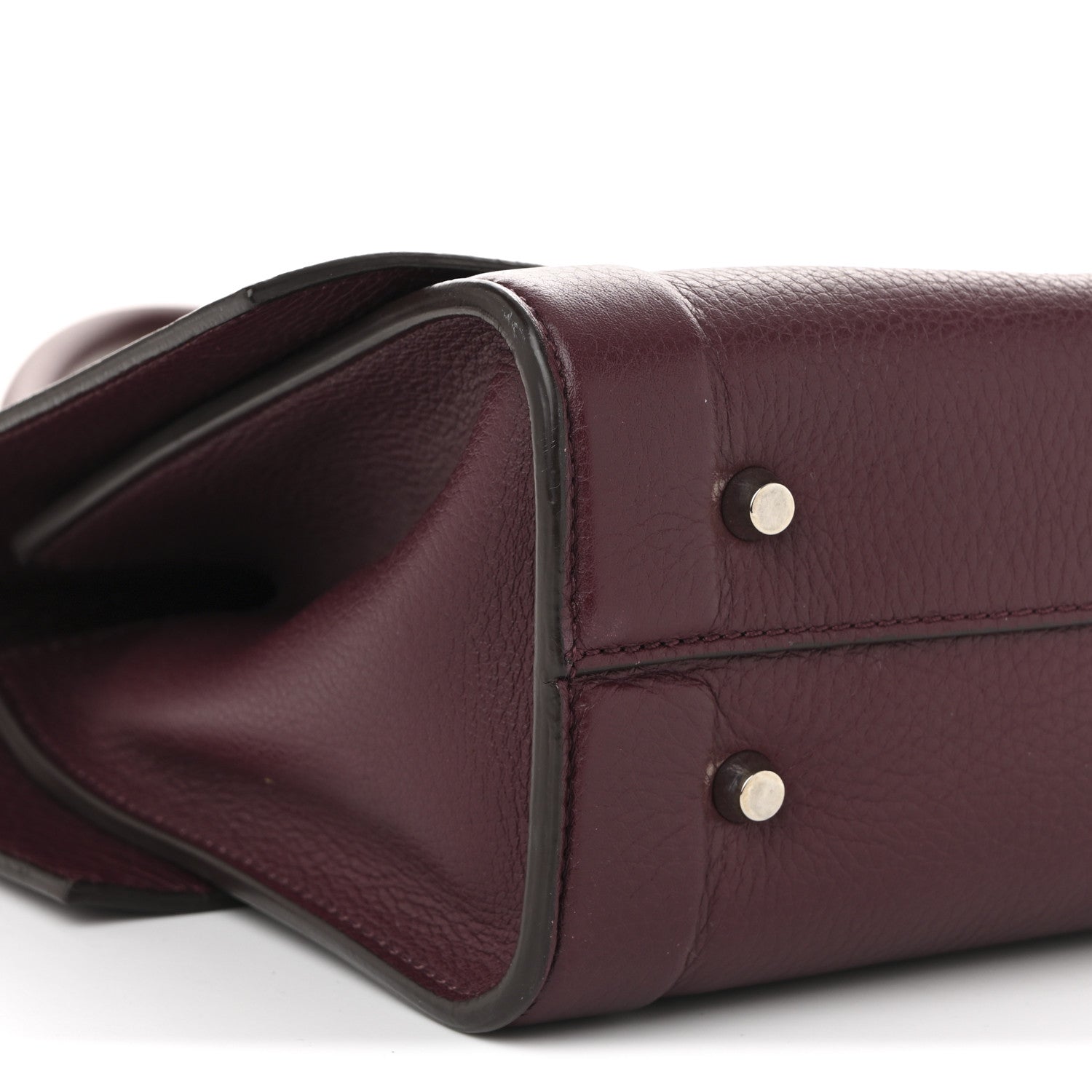 Givenchy Grained Calfskin Small Shark Lock Satchel Burgundy 14 of 19
