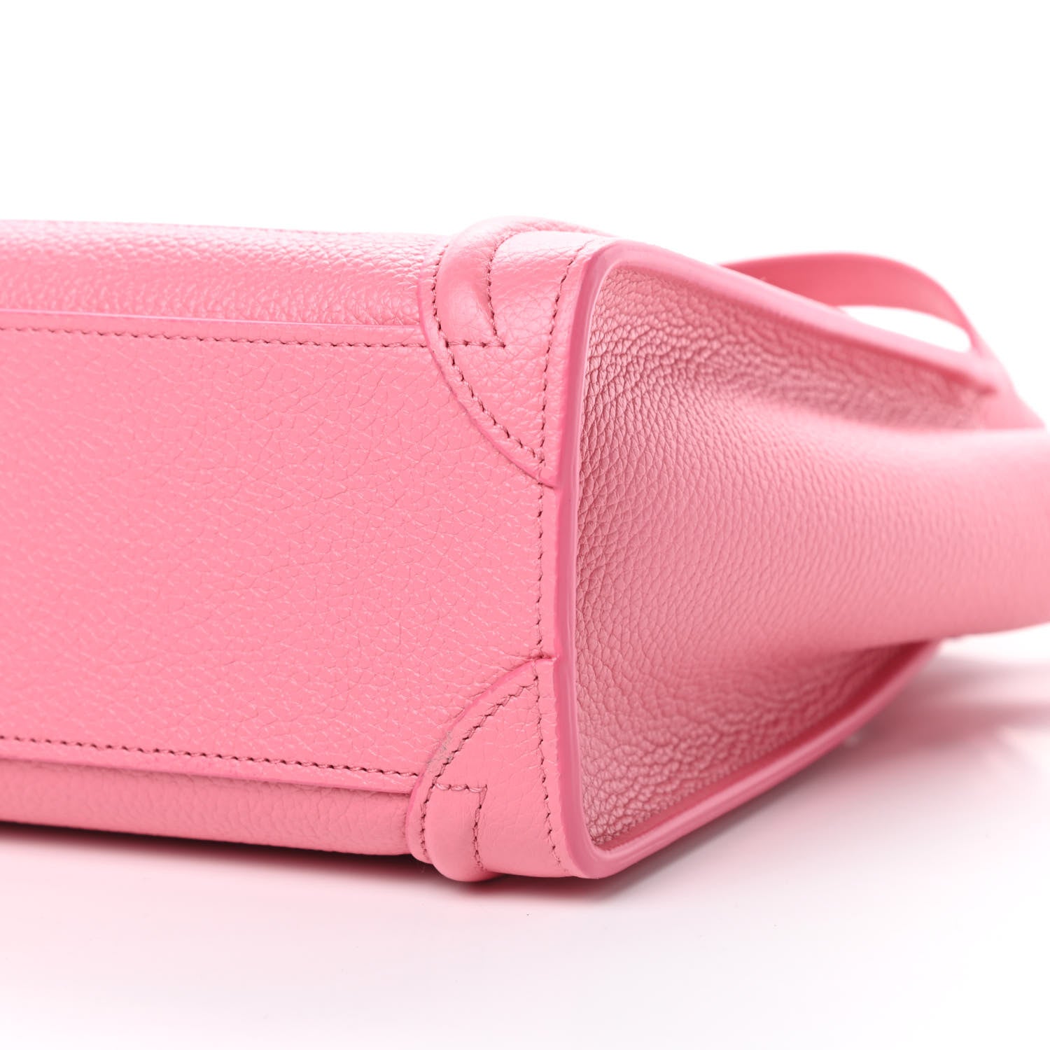 Celine Drummed Calfskin Nano Luggage Flamingo 11 of 16
