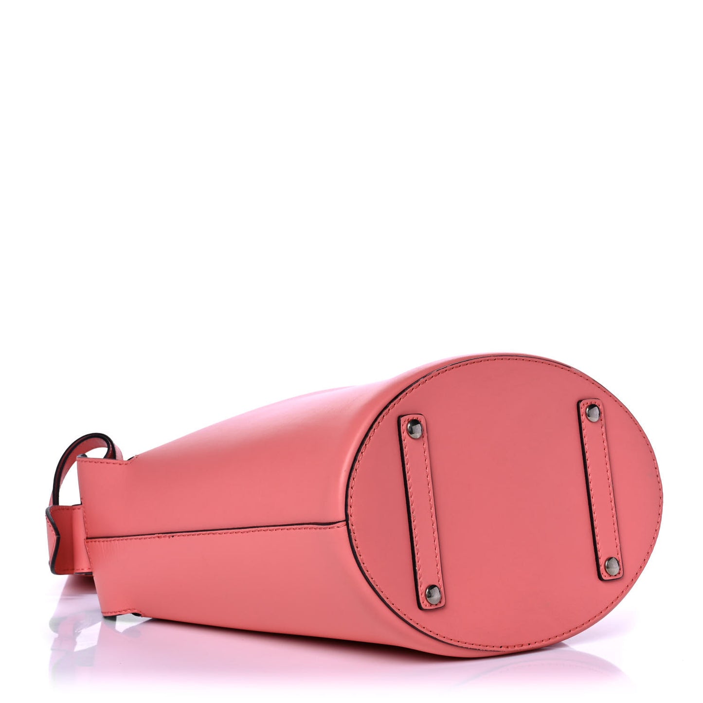 Supple Calfskin Medium Bucket Coral Pink
