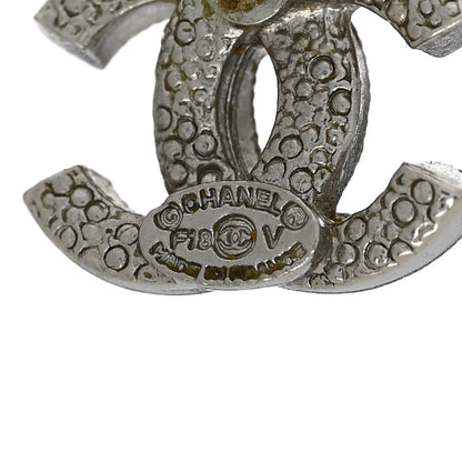 Chanel Crystal CC Earrings Silver 4 of 4