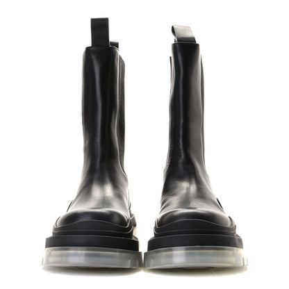 Bottega Veneta Calfskin The Tire Chelsea Boots 40 Black Transparent 3 of 10