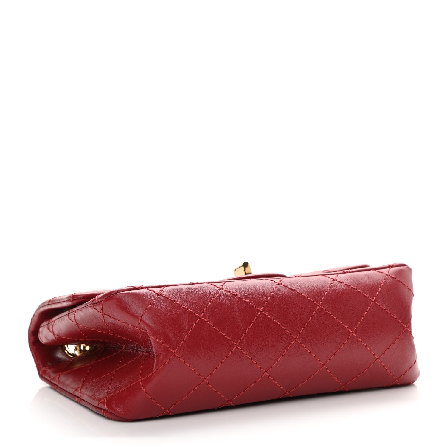 Chanel Aged Calfskin Quilted 2.55 Reissue Mini Flap Red 4 of 8