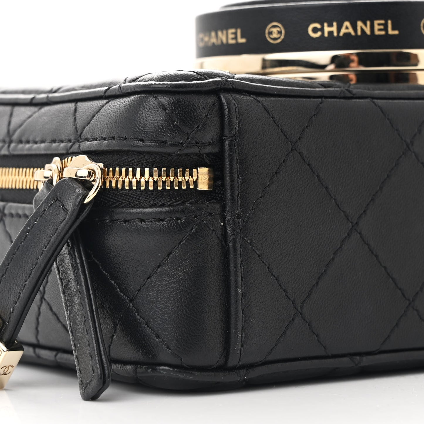 Lambskin Quilted Coco Click Bag Black