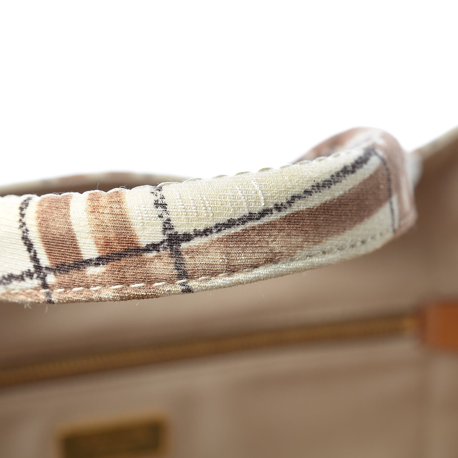 Prada Tessuto Stampato Plaid Tote Moro 14 of 25