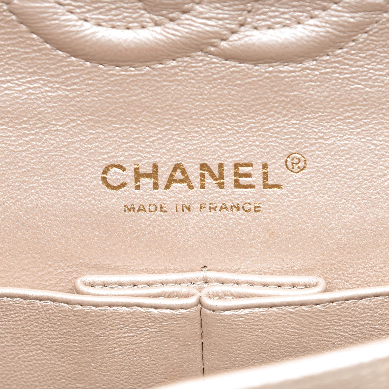 Chanel Pearly Caviar Quilted Medium Double Flap Light Beige 9 of 10