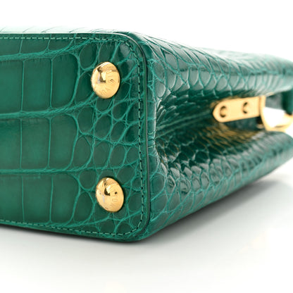 Louis Vuitton Alligator Capucines BB Emeraude 10 of 10