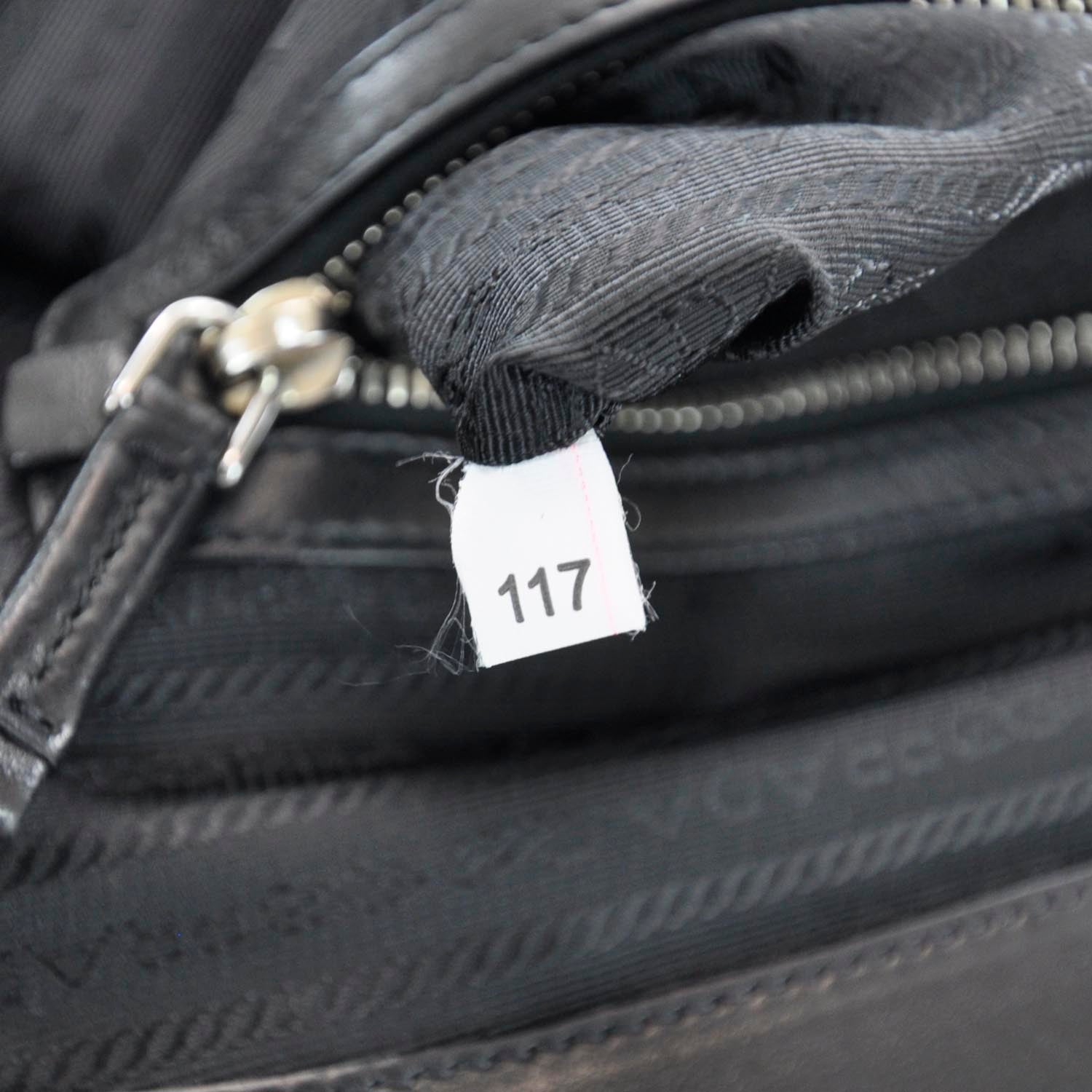 Prada Nappa Leather Gaufre Framed Bag Nero Black 9 of 9