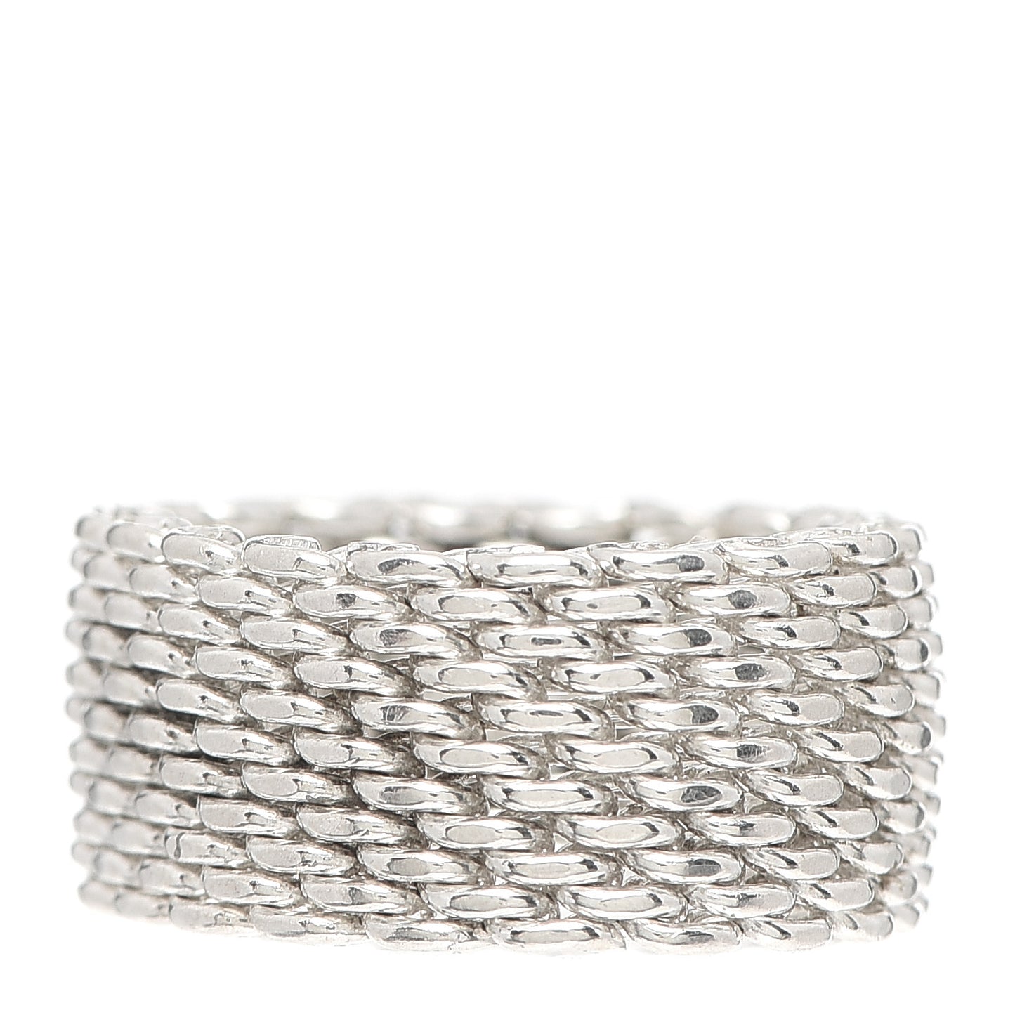 Sterling Silver Somerset Mesh Ring 58 8.25