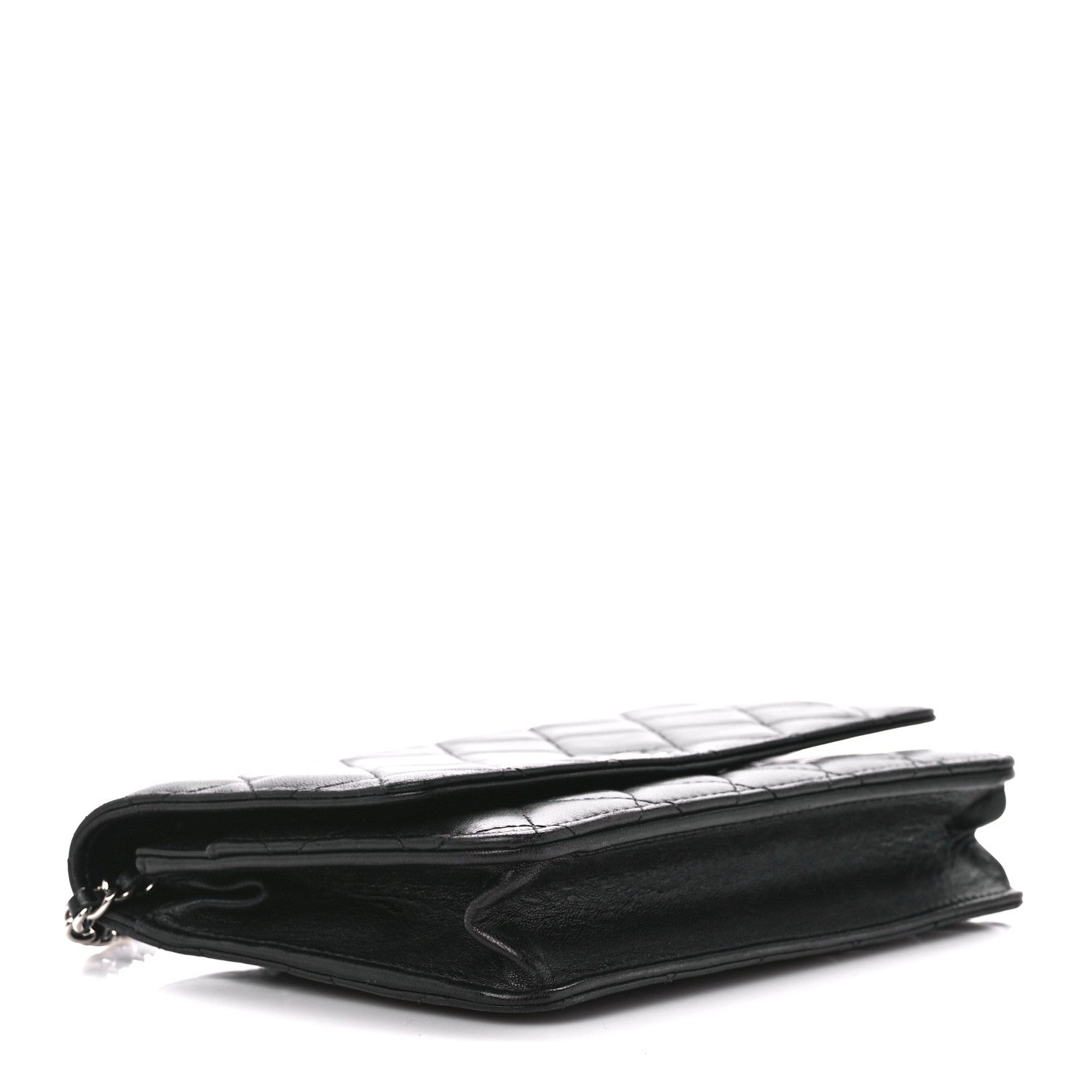 Chanel Lambskin Quilted Wallet On Chain WOC Black 4 of 11