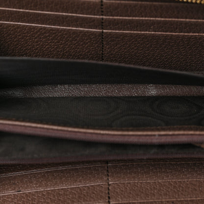 Gucci GG Supreme Monogram Web Ophidia Zip Around Wallet Brown 5 of 7