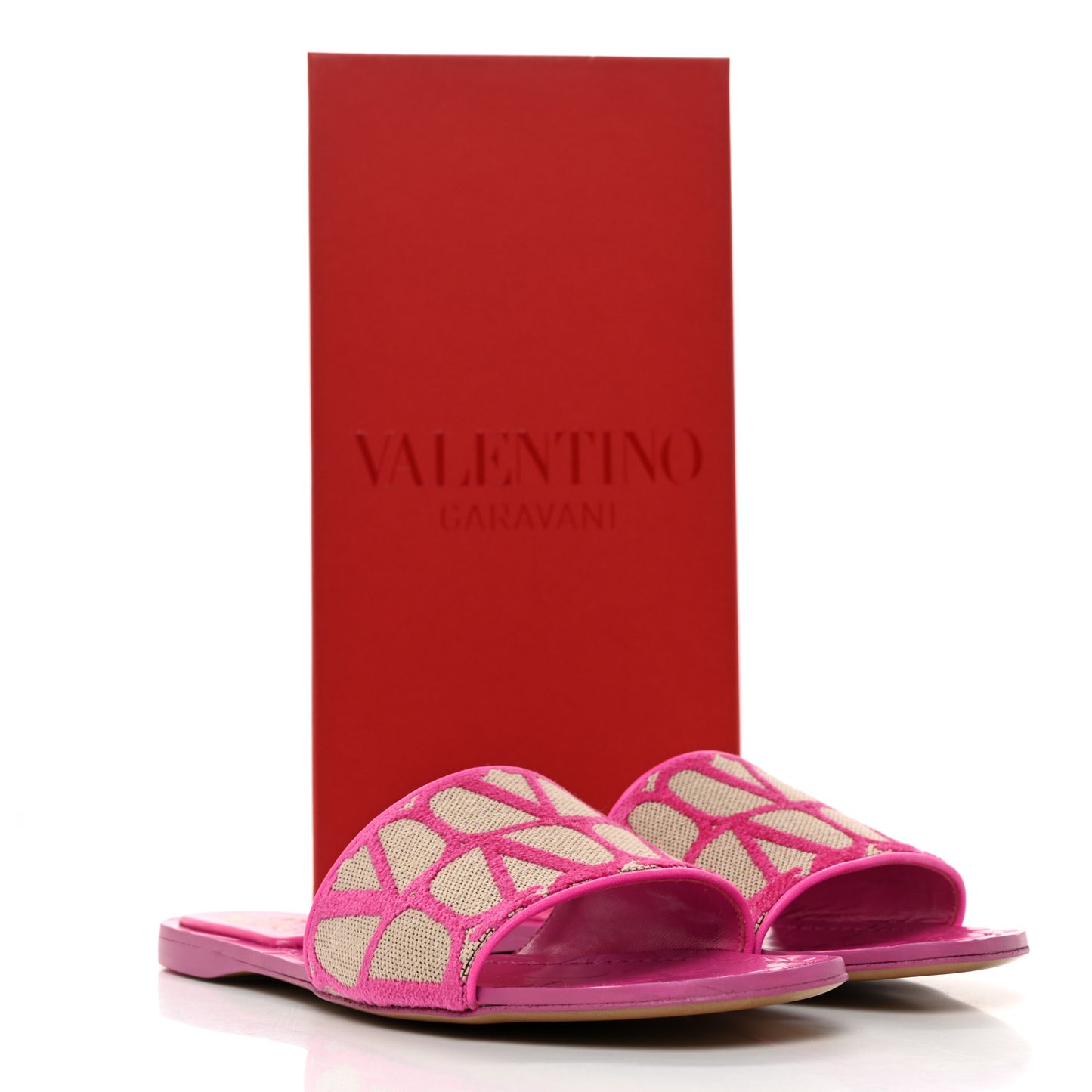 Toile Iconographe Vlogo 5mm Slide Sandals 38 Natural Pink PP
