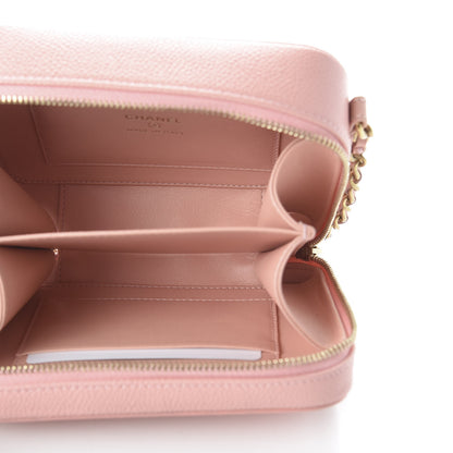Chanel Caviar Quilted Filigree Vanity Clutch With Chain Pink 5 of 11