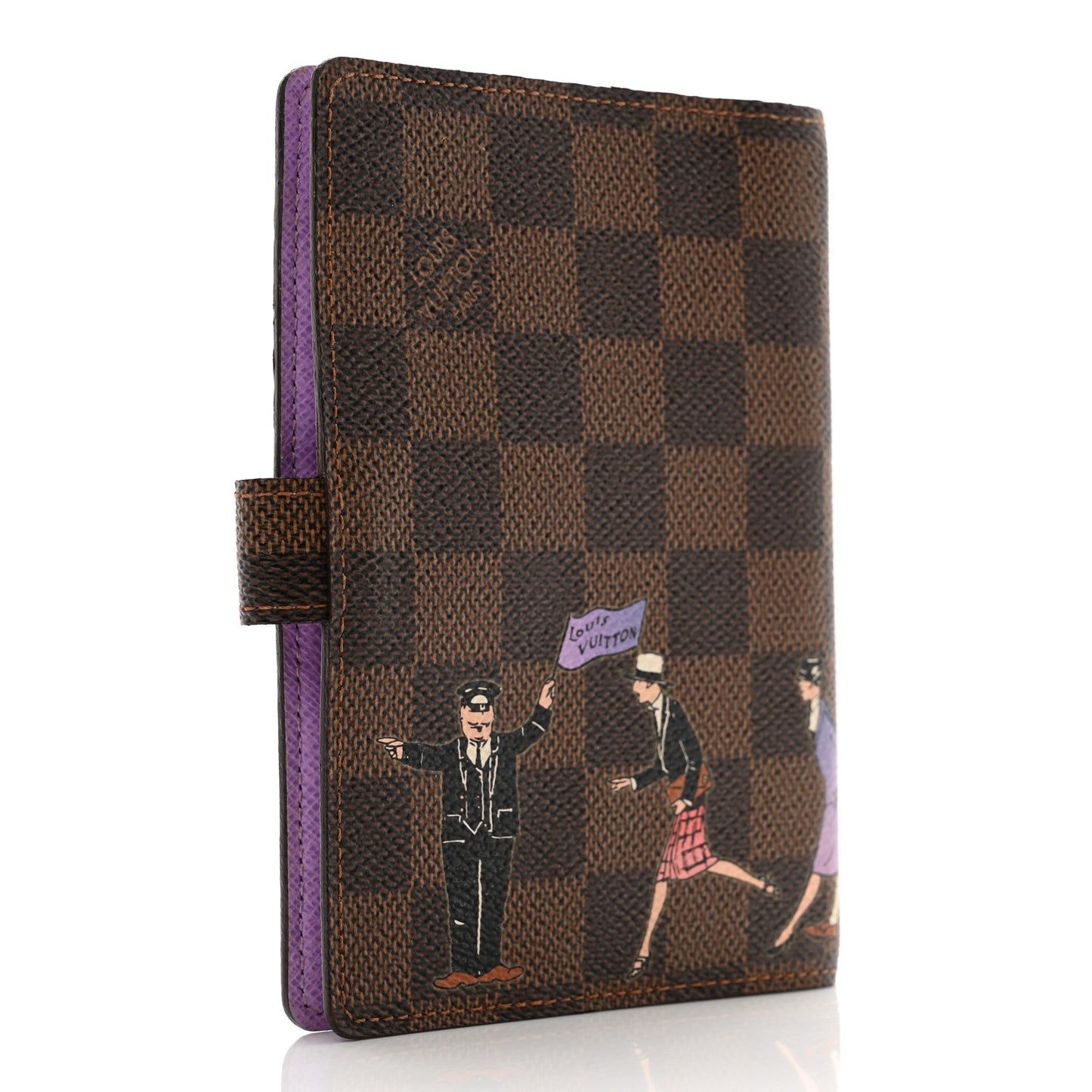 Damier Ebene Illustre Small Ring Agenda