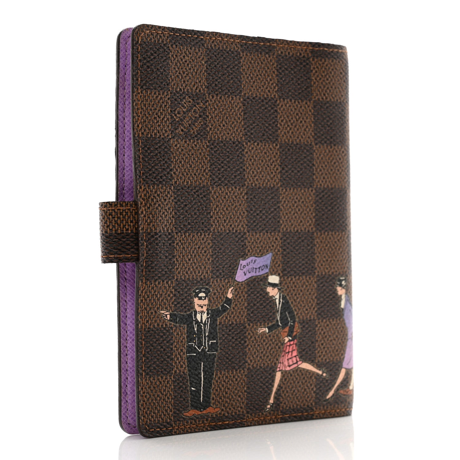 Louis Vuitton Damier Ebene Illustre Small Ring Agenda 3 of 10