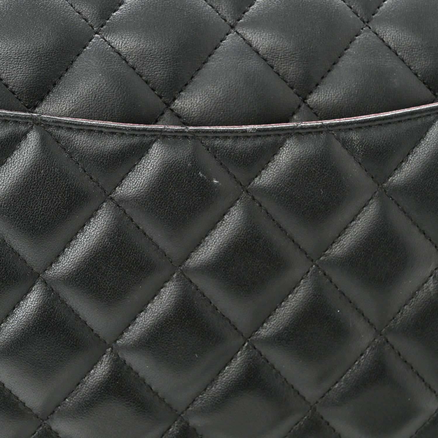 Chanel Lambskin Quilted Jumbo Double Flap Black 12 of 12