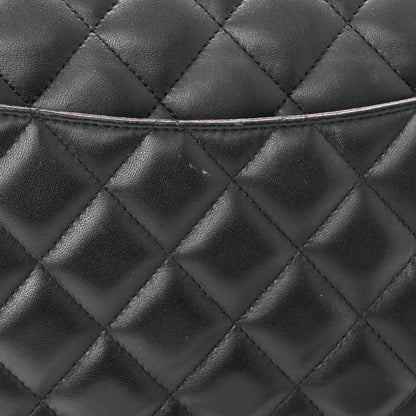 Chanel Lambskin Quilted Jumbo Double Flap Black 12 of 12