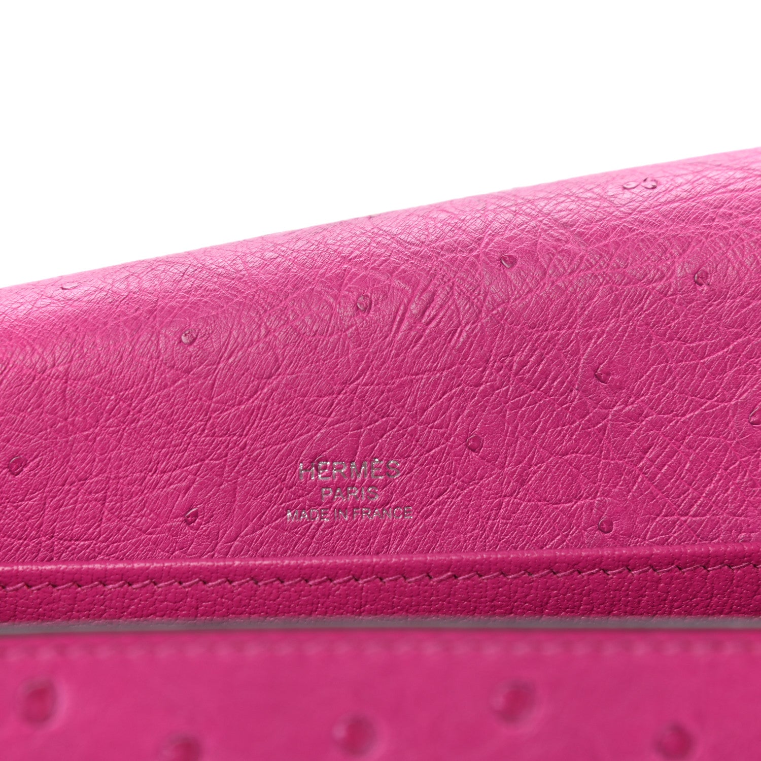 Hermes Ostrich Mini Sac Roulis Rose Pourpre 6 of 10