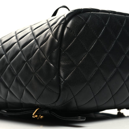Chanel Lambskin Quilted Small Urban Spirit Backpack Black 9 of 10