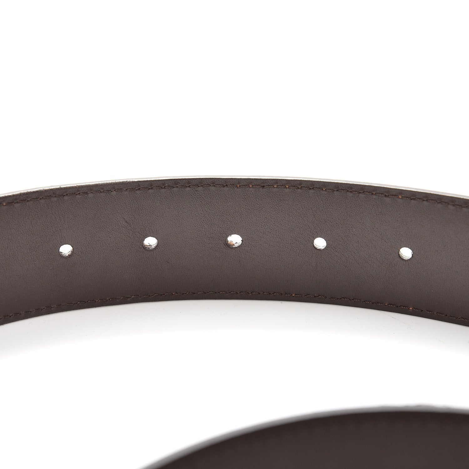 Louis Vuitton Damier Ebene 40mm LV Initiales Belt 85 34 7 of 10