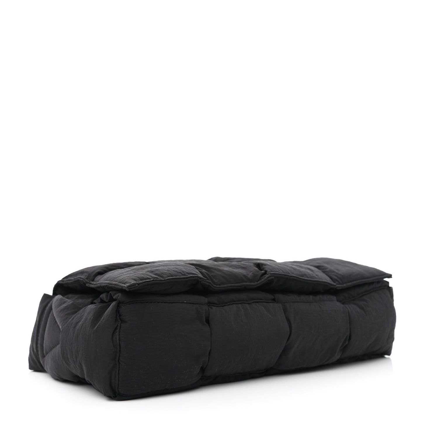 Nylon Intrecciato Padded Tech Cassette Bag Black