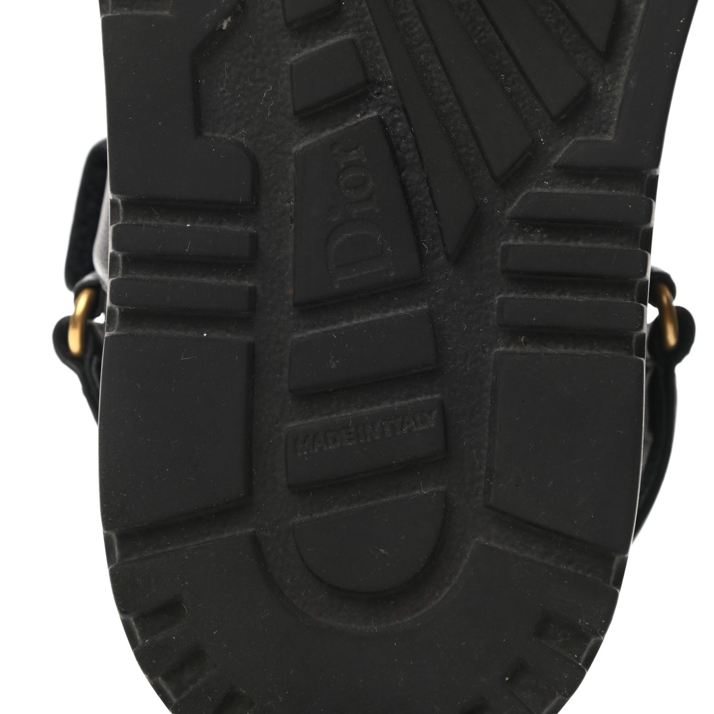 Lambskin Dioract Sandals 35.5 Black