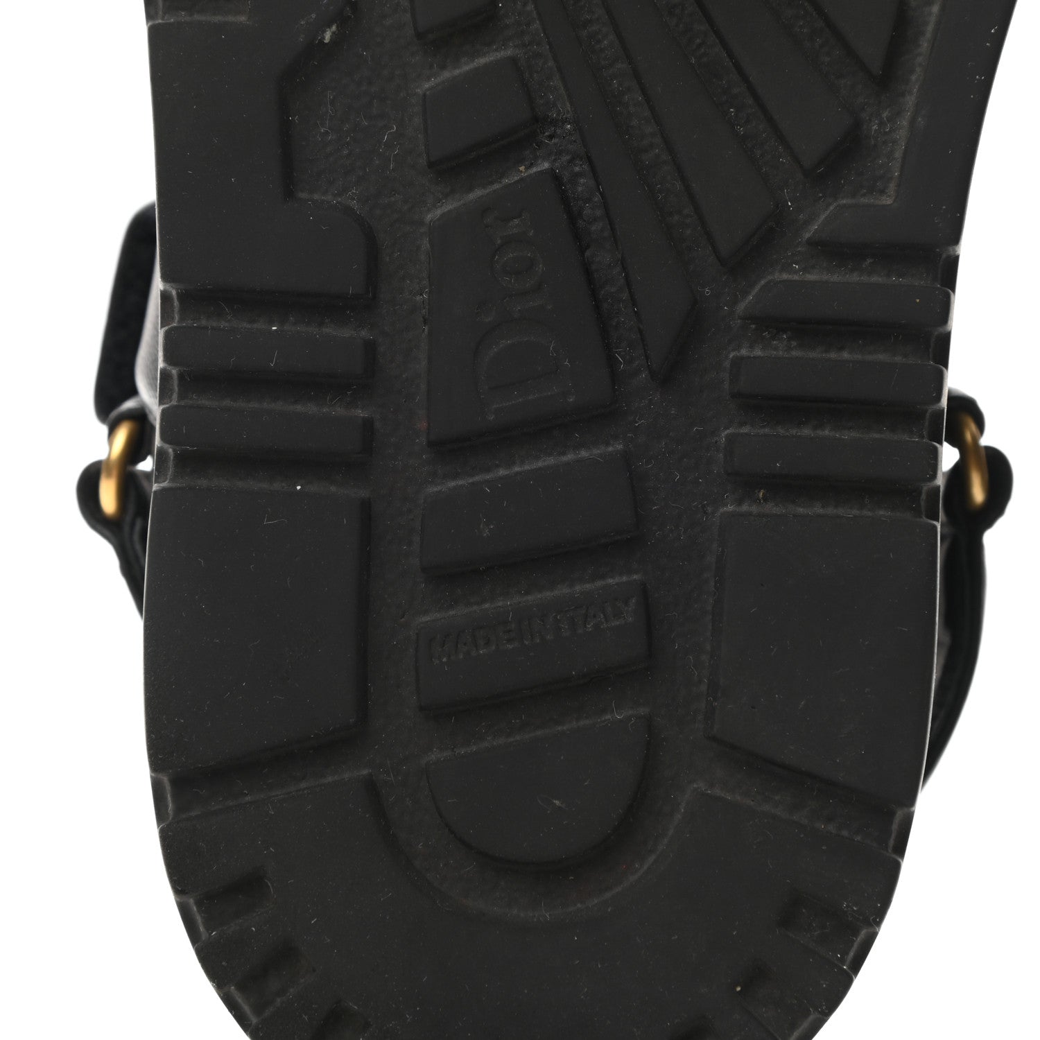 Christian Dior Lambskin Dioract Sandals 35.5 Black 6 of 9