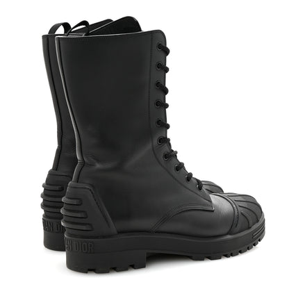 Christian Dior Calfskin Rubber DiorIron Boots 40 Black 5 of 9