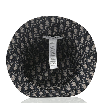 Christian Dior Oblique Reversible Teddy-D Brim Bucket Hat 57 Blue 12 of 13