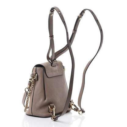 Chloe Suede Calfskin Small Faye Backpack Motty Grey 2 of 4