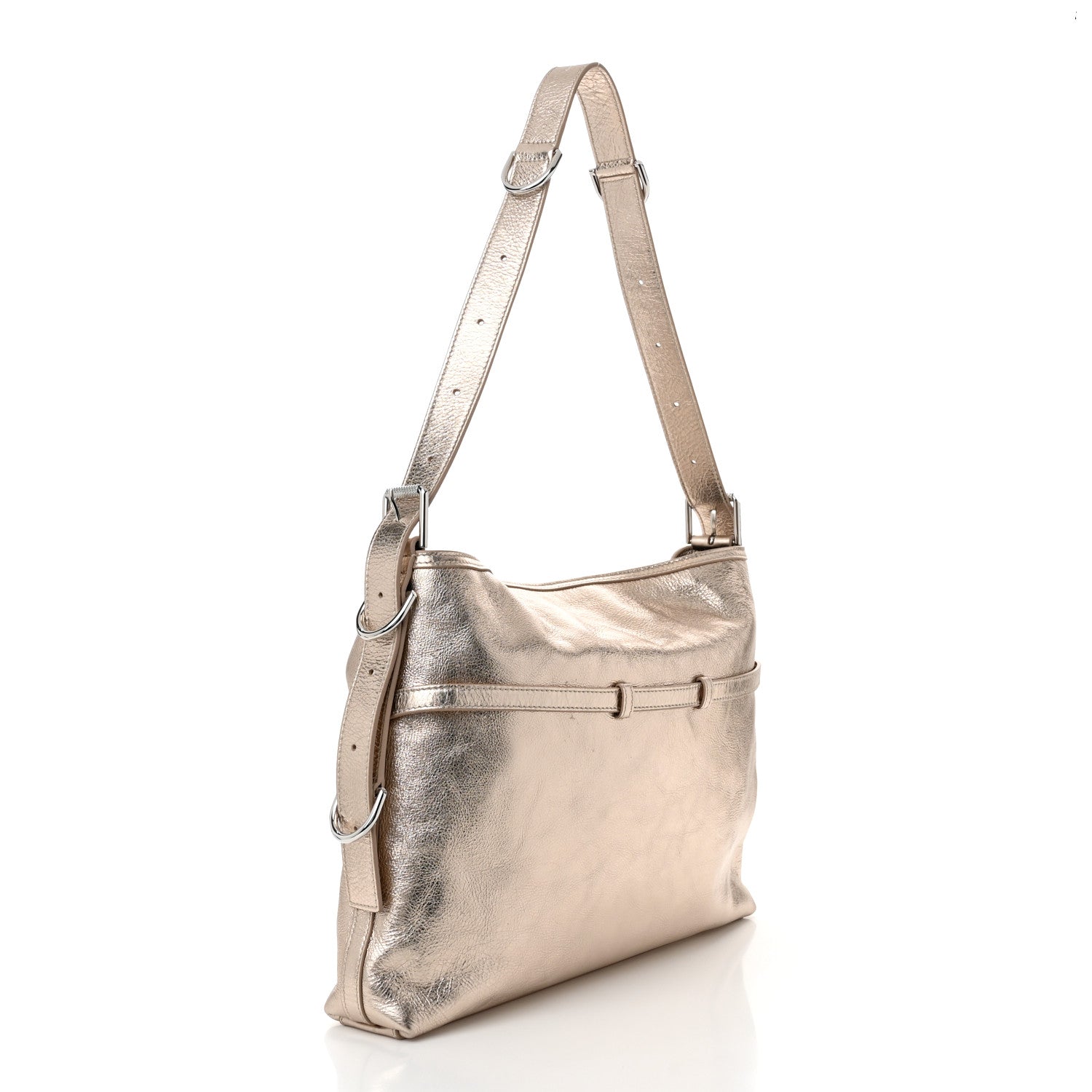 Givenchy Metallic Calfskin Medium Voyou Bag Dusty Gold 3 of 10