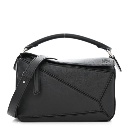 Loewe Calfskin Small Puzzle Bag Black 1 of 10